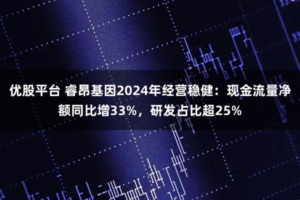 优股平台 睿昂基因2024年经营稳健：现金流量净额同比增33%，研发占比超25%