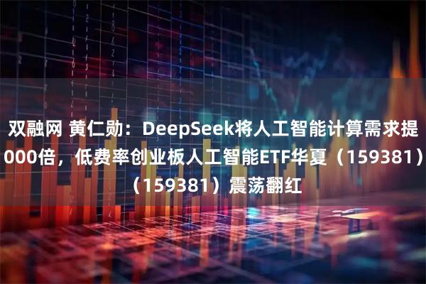 双融网 黄仁勋：DeepSeek将人工智能计算需求提升100至1000倍，低费率创业板人工智能ETF华夏（159381）震荡翻红